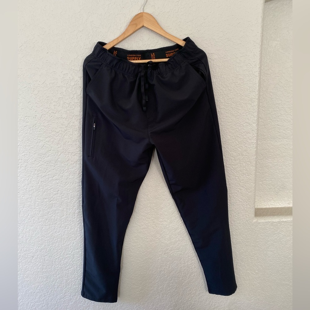 London Fog Black Joggers